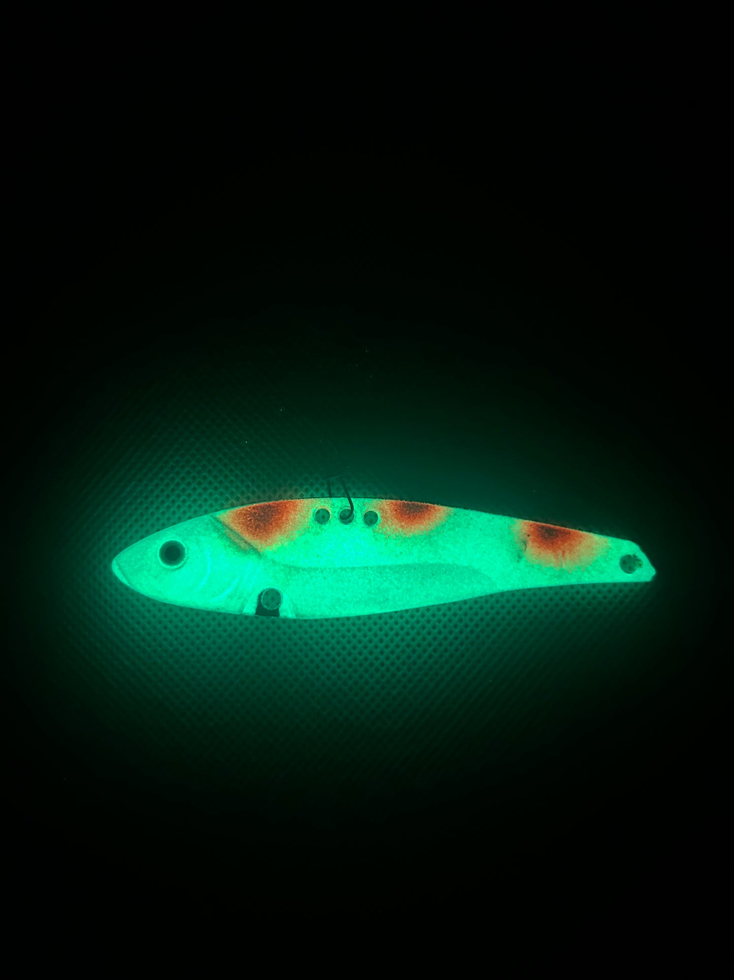 Orange Dot Ultra Glow Blade Bait