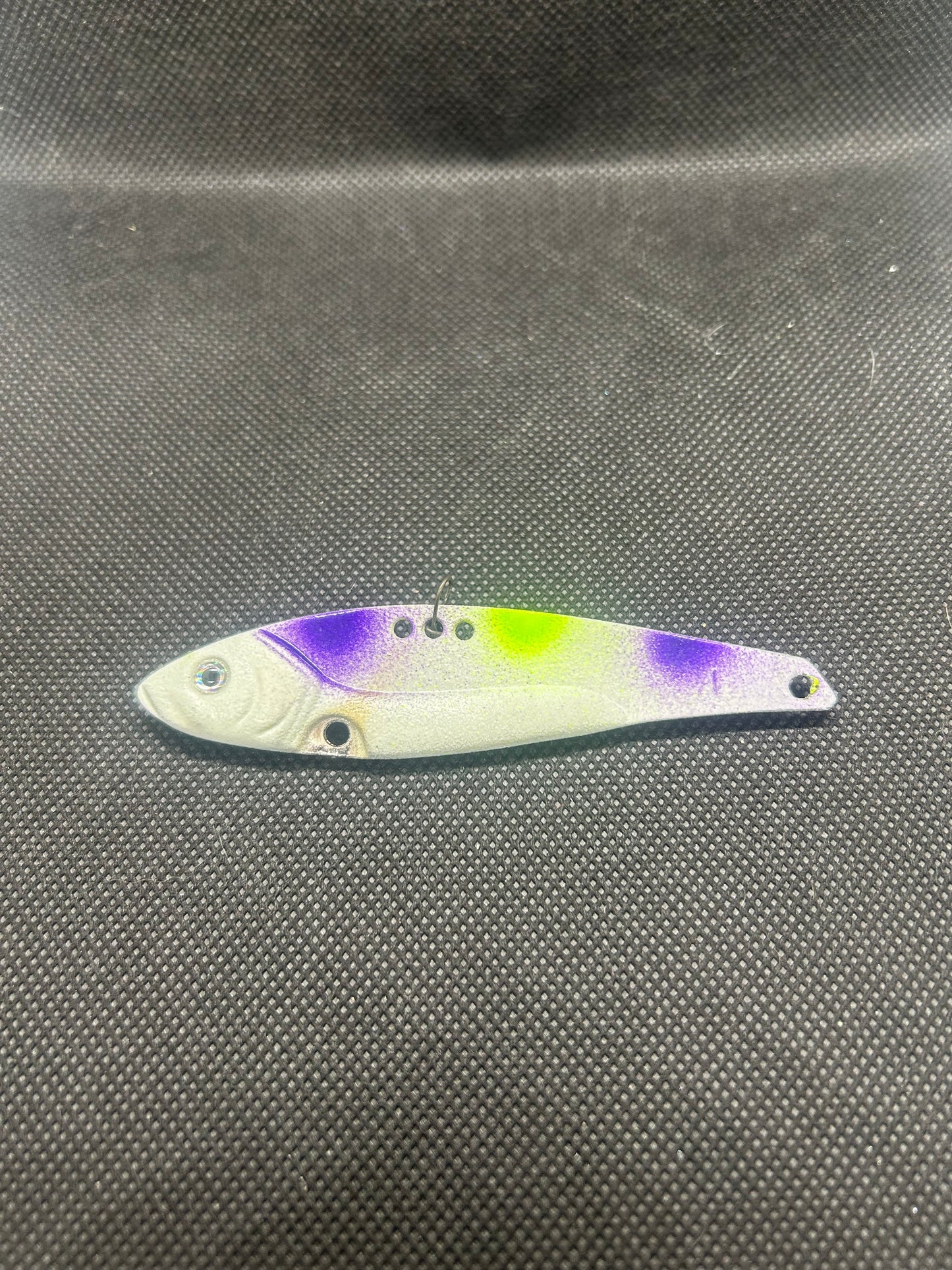 Purple Dot Glow Ultra Glow Blade Bait