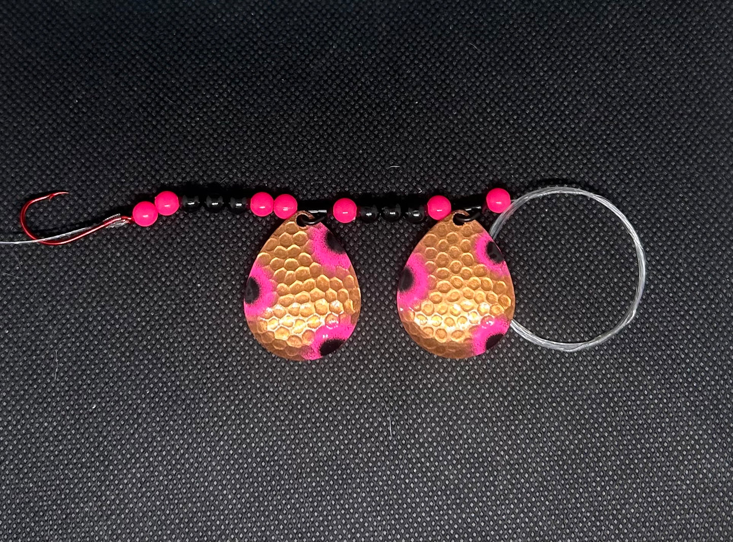 Hex Pink Black Dot Double Harness
