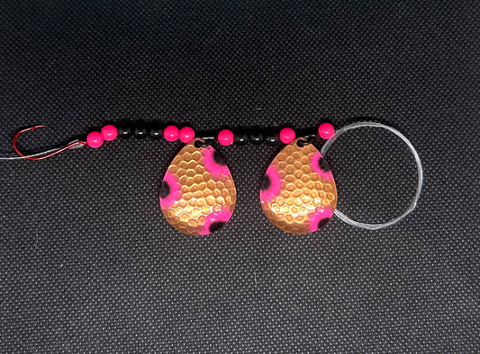 Hex Pink Black Dot Double Harness