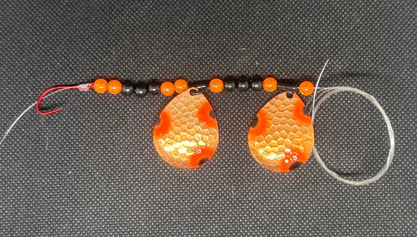 Hex Orange Black Dot Double Harness
