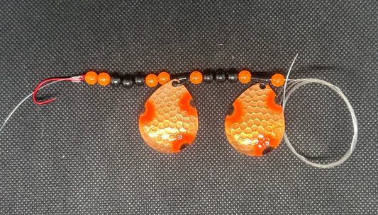 Hex Orange Black Dot Double Harness