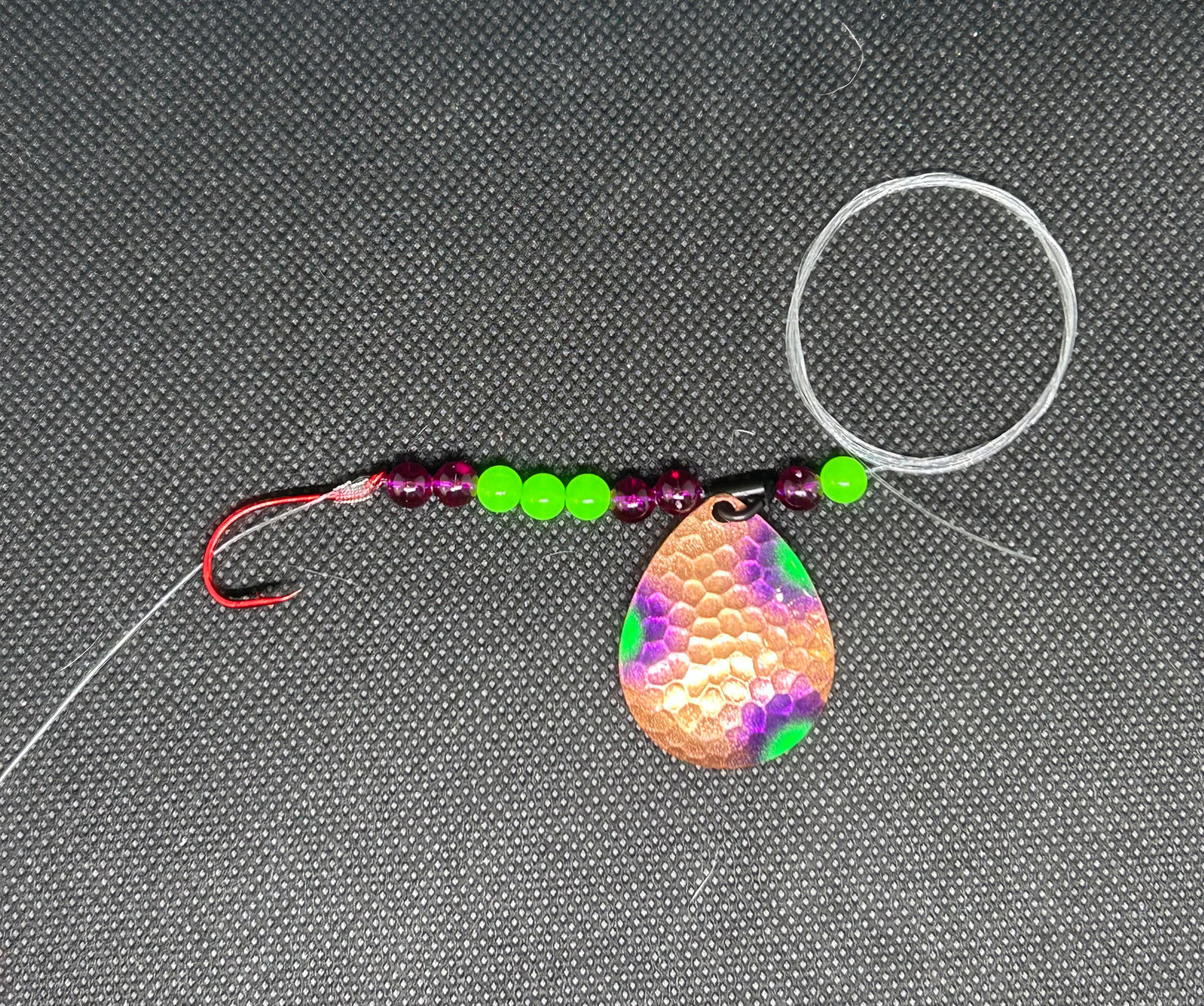 Hex Purple Green Dot Single Harness