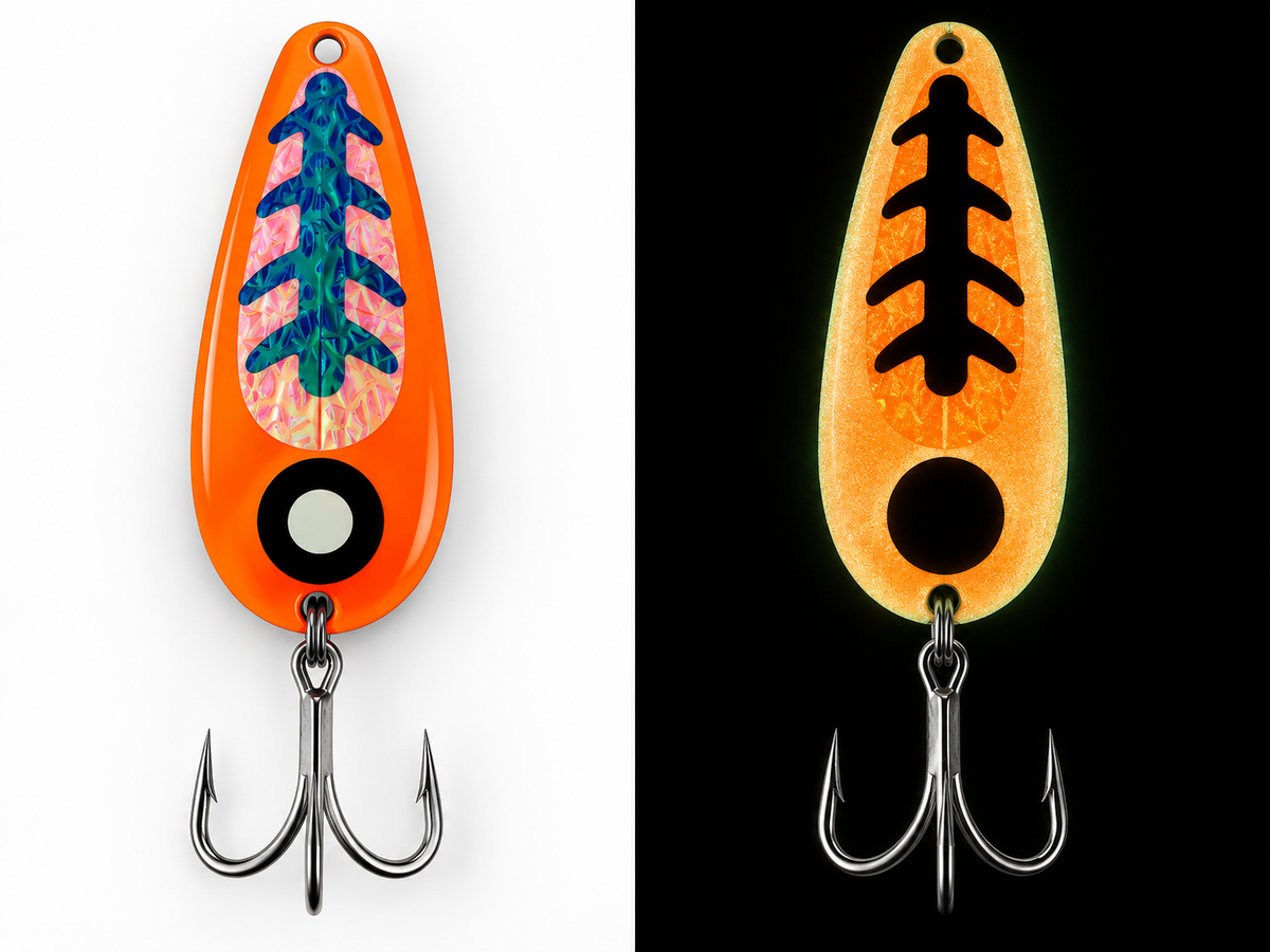 Orange Venom Ultra Glow Casting Spoon